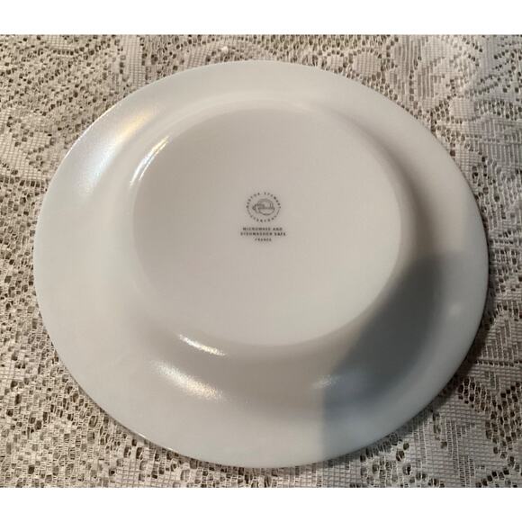 Set of 4 Martha Stewart Everyday Garden Trellis 7.75” Salad Plates Blue White - Picture 9 of 9